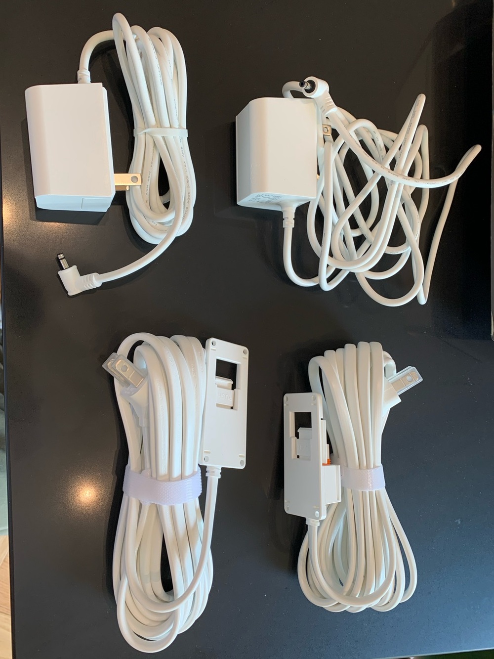 New OEM RING CAMERA Universal Power Supply And Mounting Hardware White